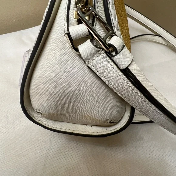 Kate Spade Woven / leather Crossbody GUC - Picture 7 of 13